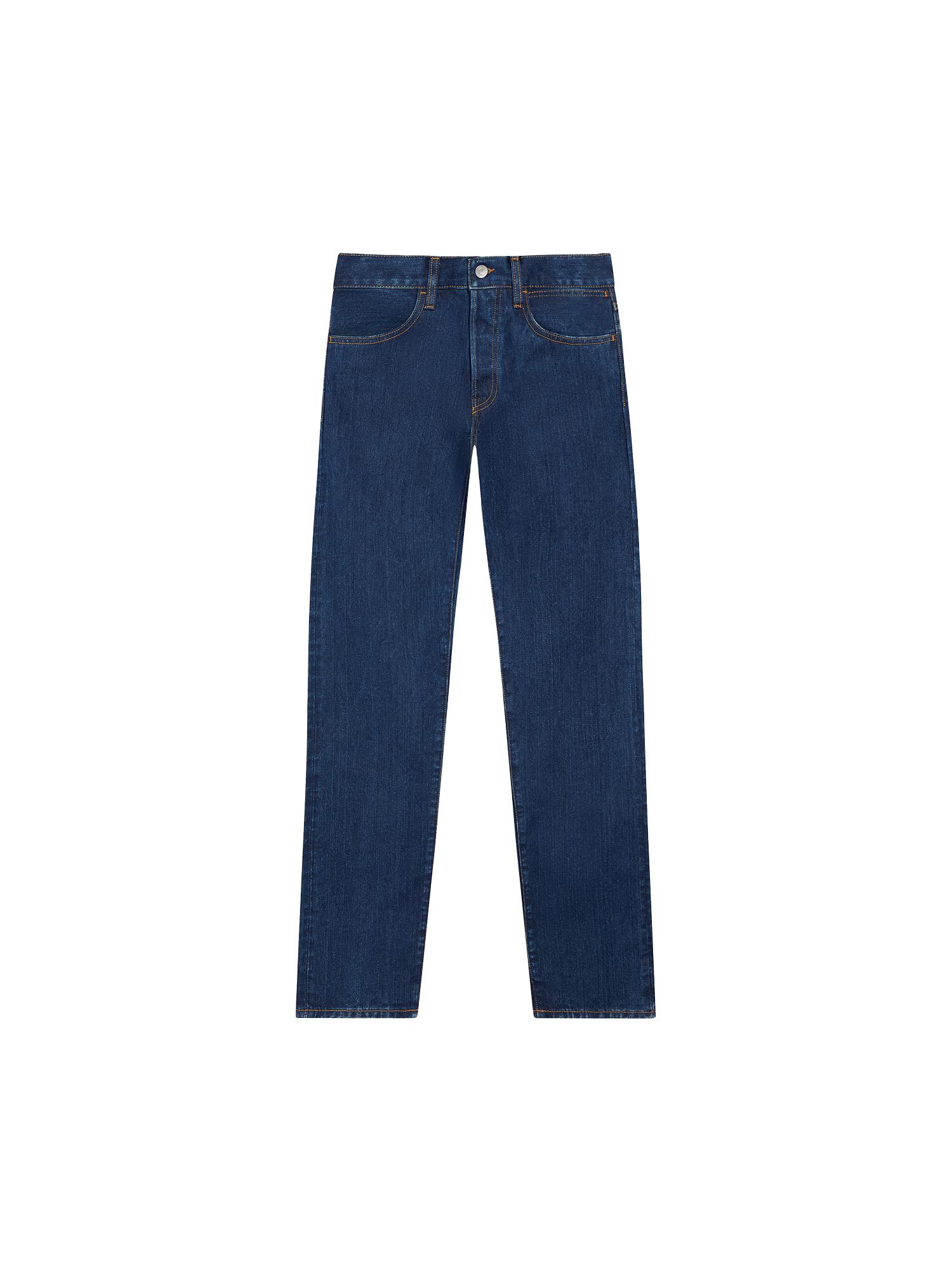 Womens Nettle Denim Straight Leg Jeans | PANGAIA by PANGAIA