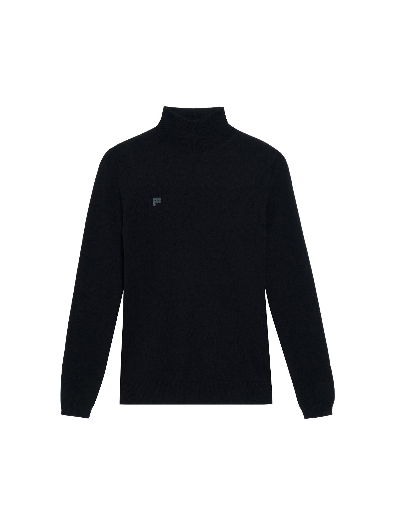 Womens Recycled Cashmere Fitted Turtleneck Top by PANGAIA