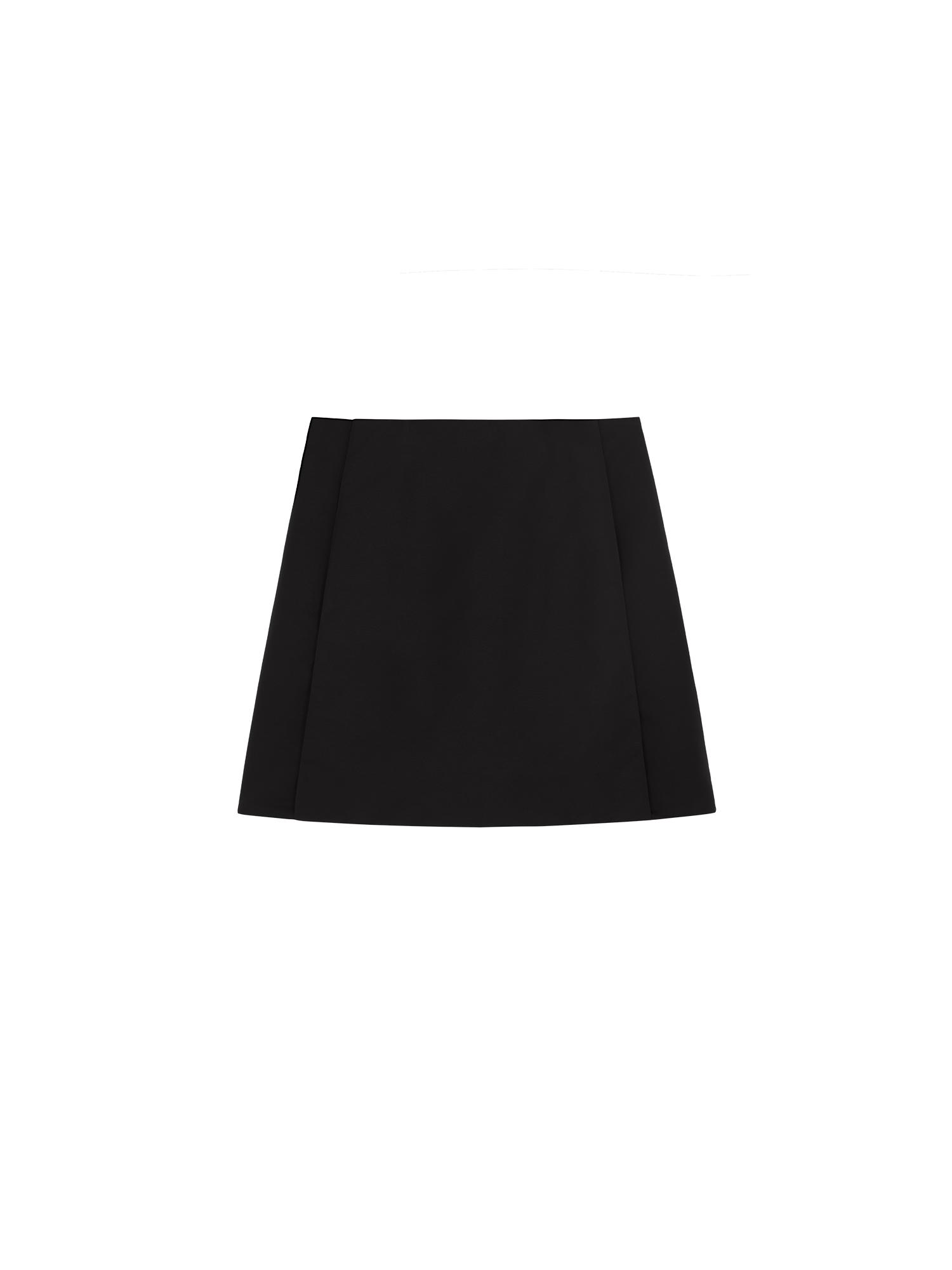 Women's (gaia)PLNT Nylon Skirt—Black by PANGAIA