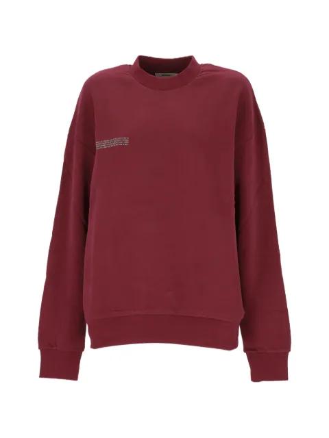 crew-neck text detail sweater by PANGAIA