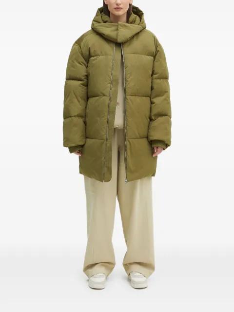 hoodied puffer jacket by PANGAIA
