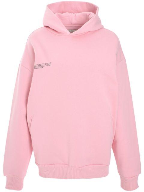 logo-print hoodie by PANGAIA