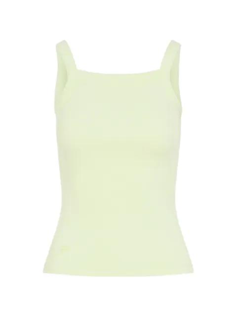 ribbed-knit logo-print top by PANGAIA