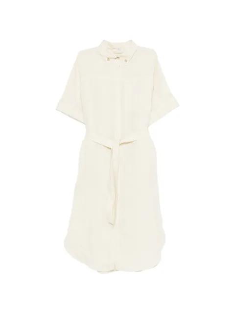 belted midi dress by PANICALE