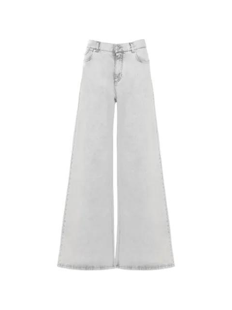 embellished wide jeans by PANICALE