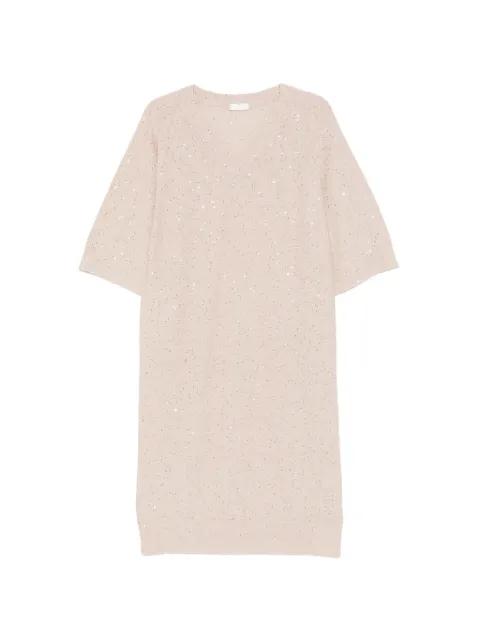 sequin V-neck midi dress by PANICALE