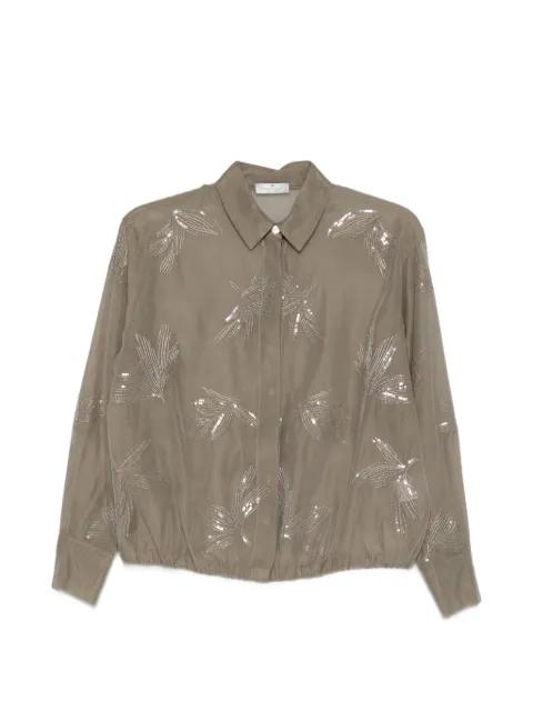 sequin-detail blouse by PANICALE