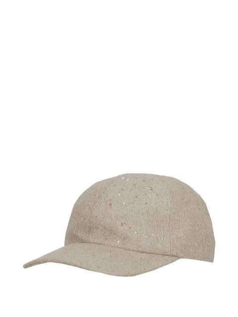 sequin-embellished baseball cap by PANICALE