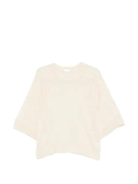 sequin-embellished raglan-sleeve sweater by PANICALE