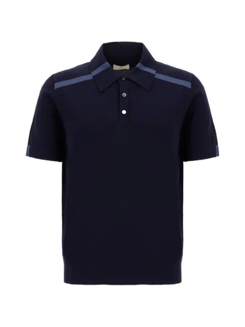 stripe-detail polo shirt by PANICALE