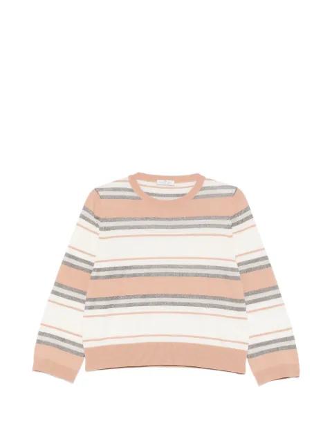 striped crew-neck top by PANICALE
