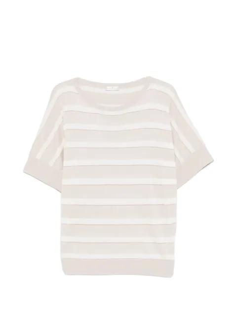 striped short-sleeve top by PANICALE