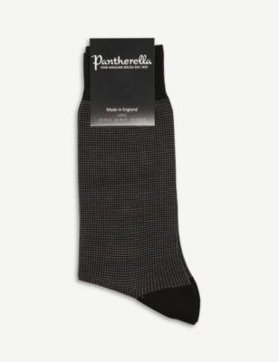 Birdseye wool-blend socks by PANTHERELLA
