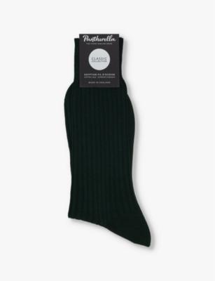 Danvers branded cotton-blend socks by PANTHERELLA
