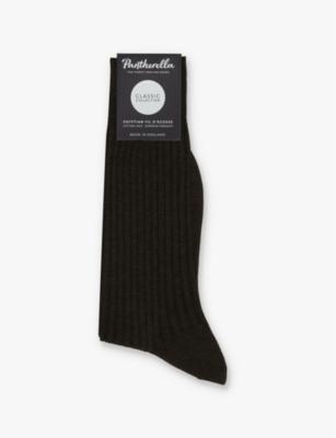 Danvers branded cotton-blend socks by PANTHERELLA