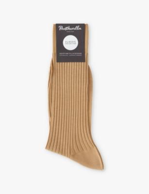 Danvers branded cotton-blend socks by PANTHERELLA