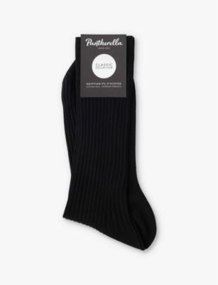Danvers branded cotton-blend socks by PANTHERELLA