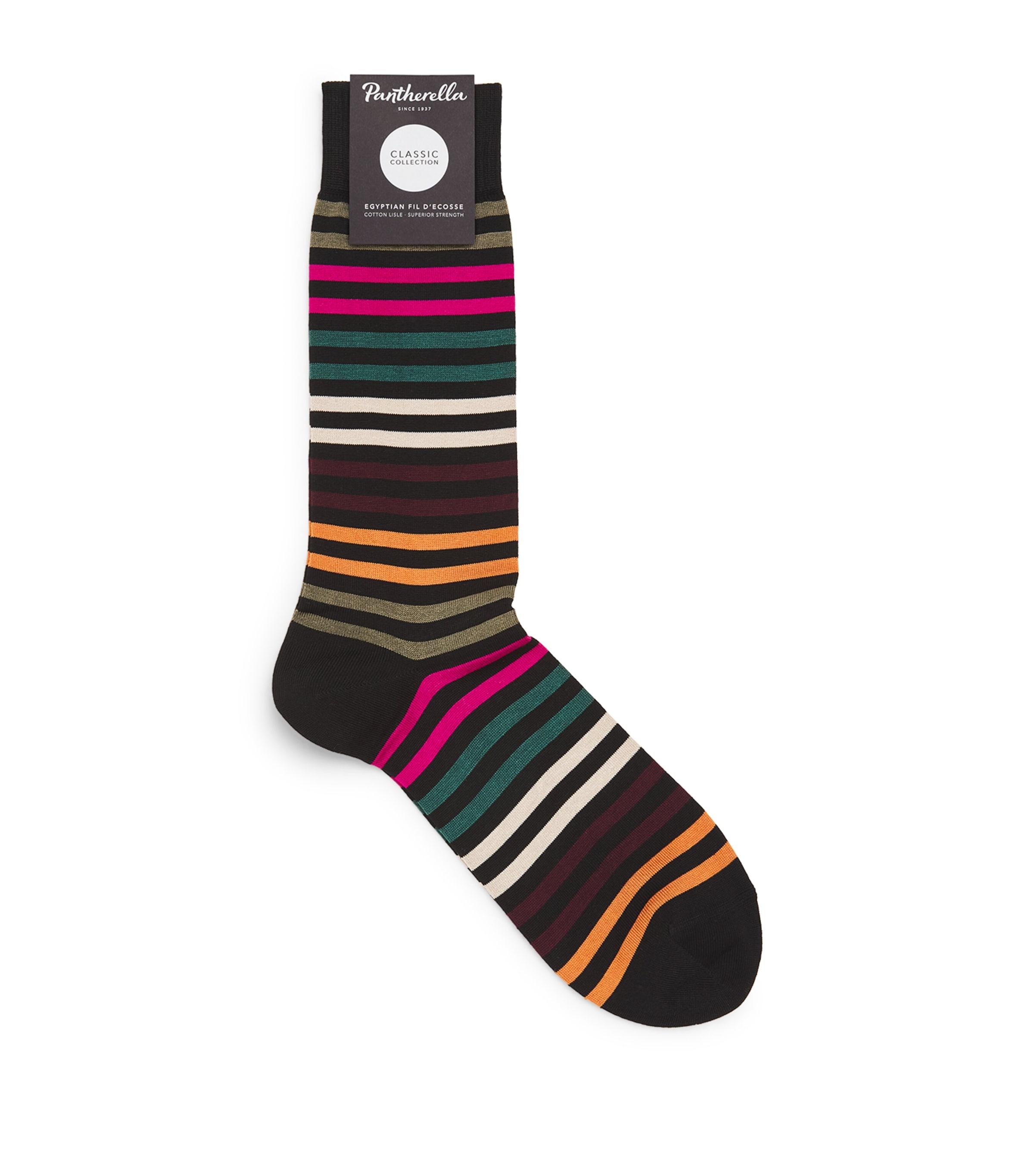Pantherella Cotton-Blend Kilburn Striped Socks by PANTHERELLA