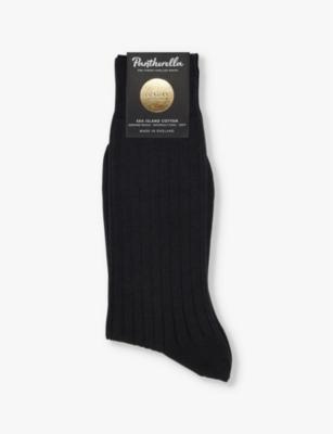 Pembrey branded cotton-blend socks by PANTHERELLA