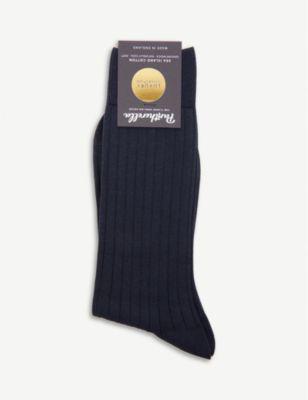 Sea Island Cotton Socks by PANTHERELLA