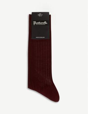 Short ribbed cotton socks by PANTHERELLA