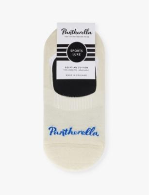 Stride intarsia branding cotton-blend socks by PANTHERELLA