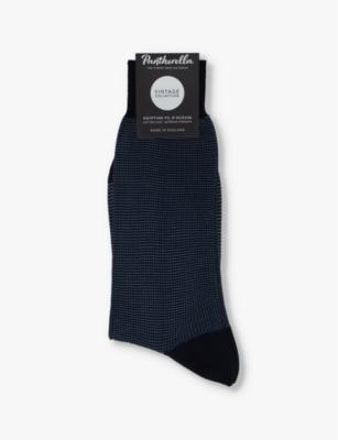 Tewkesbury knitted cotton-blend socks by PANTHERELLA