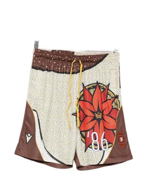 graphic-print shorts by PANTOFOLA D'ORO