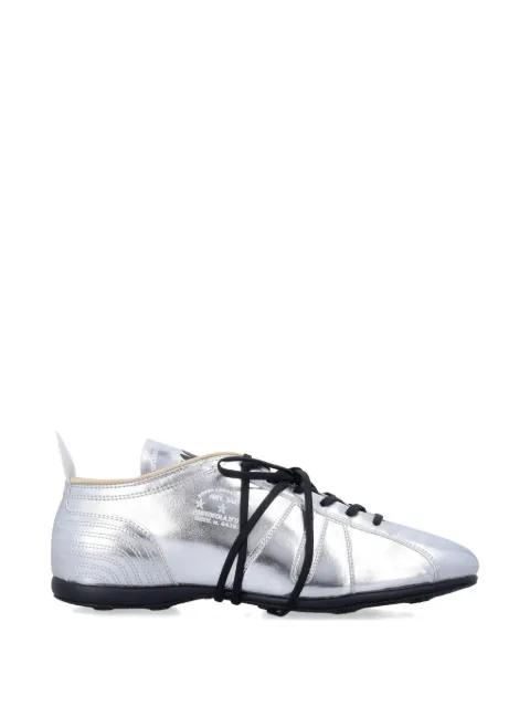 metallic-effect Vibram-sole sneakers by PANTOFOLA D'ORO