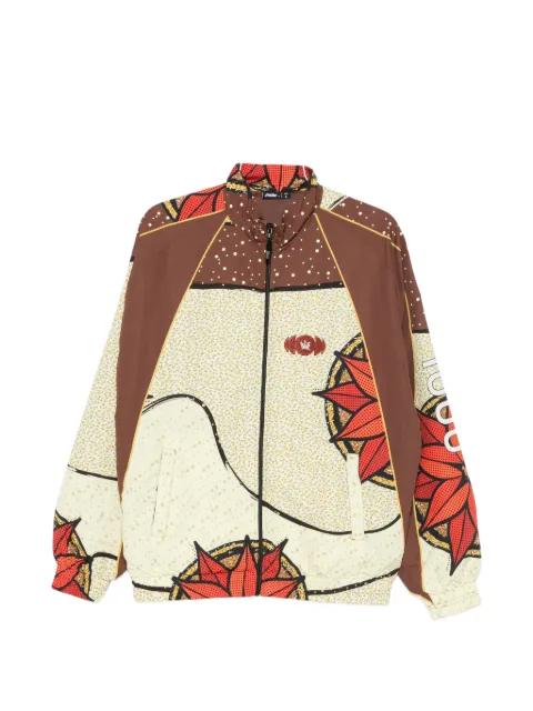 x Thebe Magugu graphic-print high-neck jacket by PANTOFOLA D'ORO