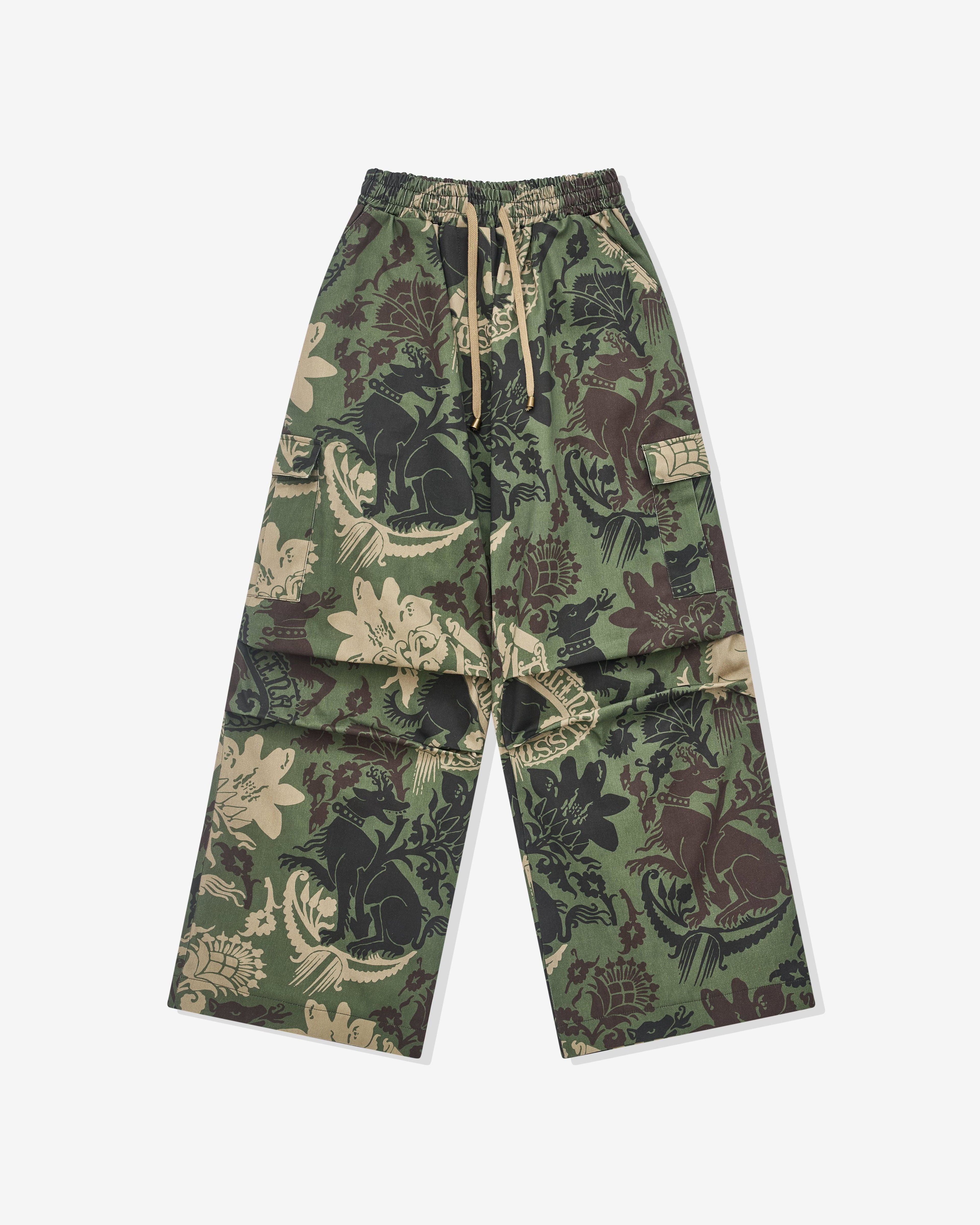 Paolina Russo - Women’s Cargo Camo Trousers - (Khaki) by PAOLINA RUSSO