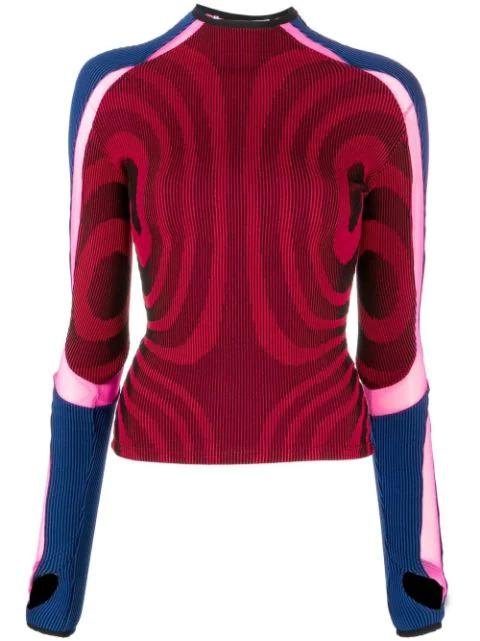 ribbed long-sleeve top by PAOLINA RUSSO