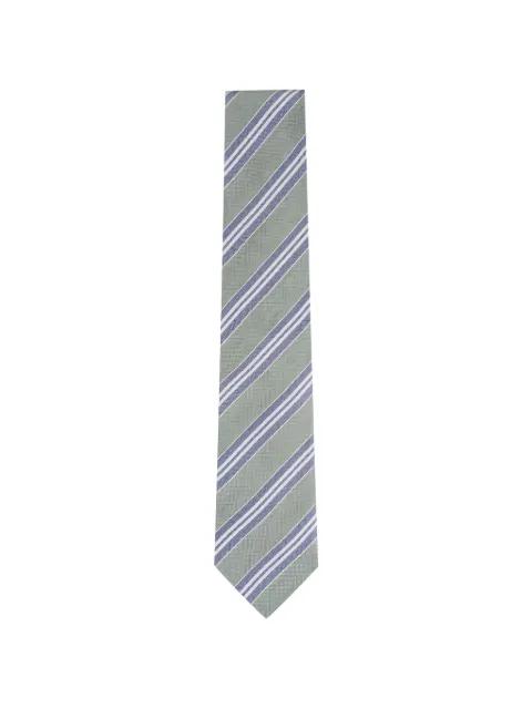 striped silk-blend tie by PAOLO ALBIZZATI
