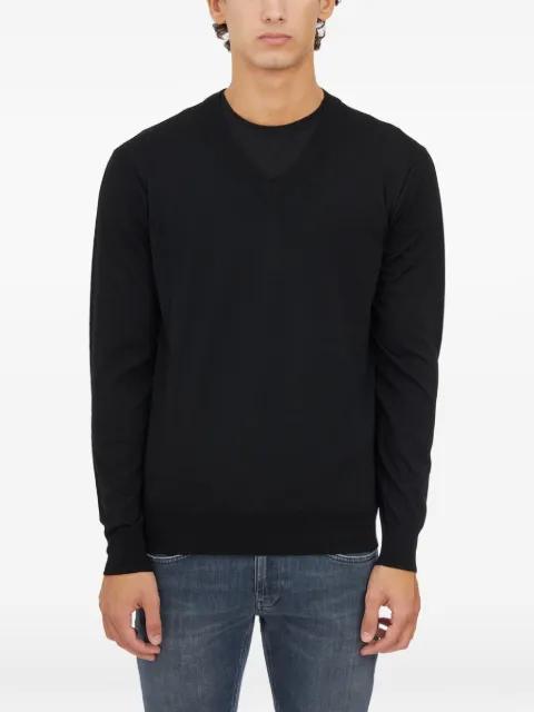 V-neck knitted sweater by PAOLO PECORA