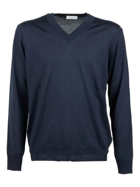 V-neck long-sleeve sweater by PAOLO PECORA