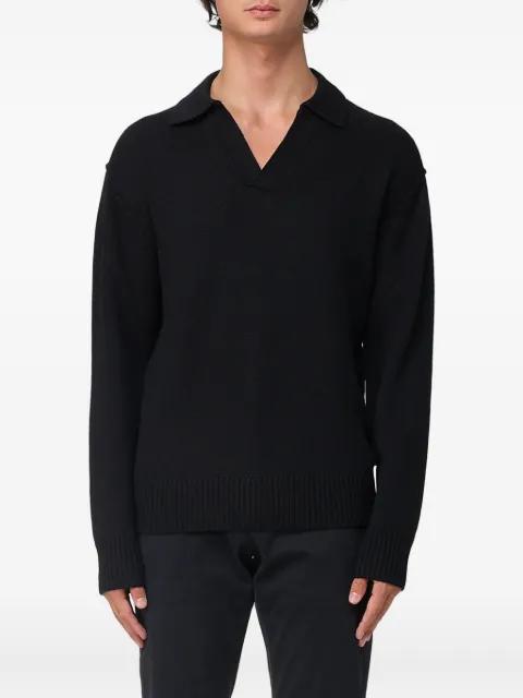 V-neck long-sleeves pullover by PAOLO PECORA