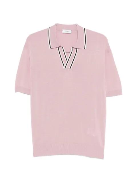 V-neck striped T-shirt by PAOLO PECORA