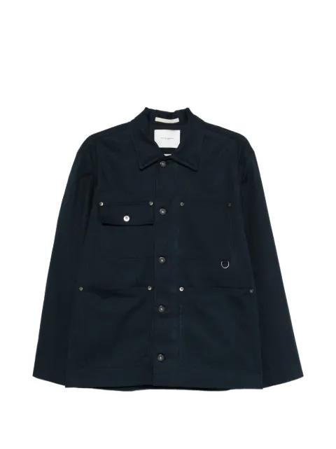 buttoned patch-pocket overshirt by PAOLO PECORA