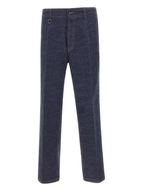 contrast-stitch denim jeans by PAOLO PECORA