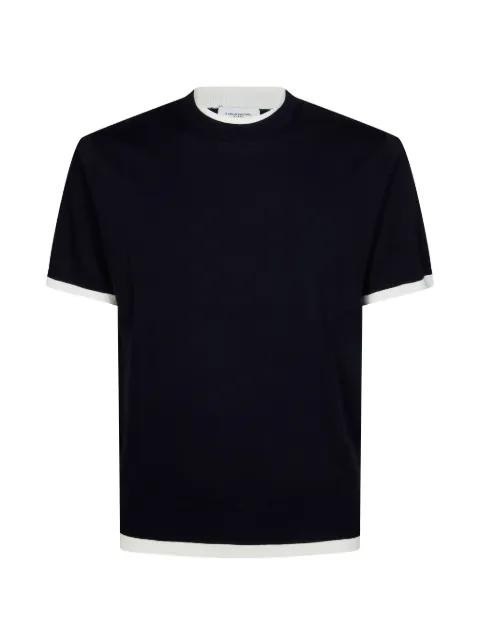 contrasting-trim T-shirt by PAOLO PECORA