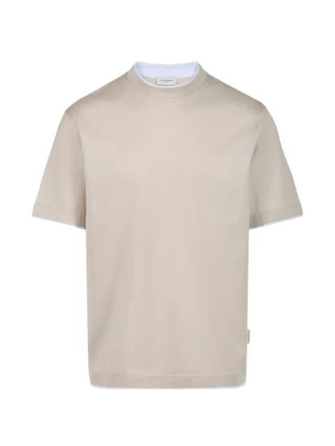 double-layer loose-fit T-shirt by PAOLO PECORA