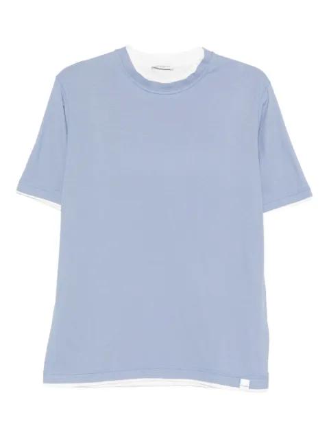 double-layered cotton T-shirt by PAOLO PECORA