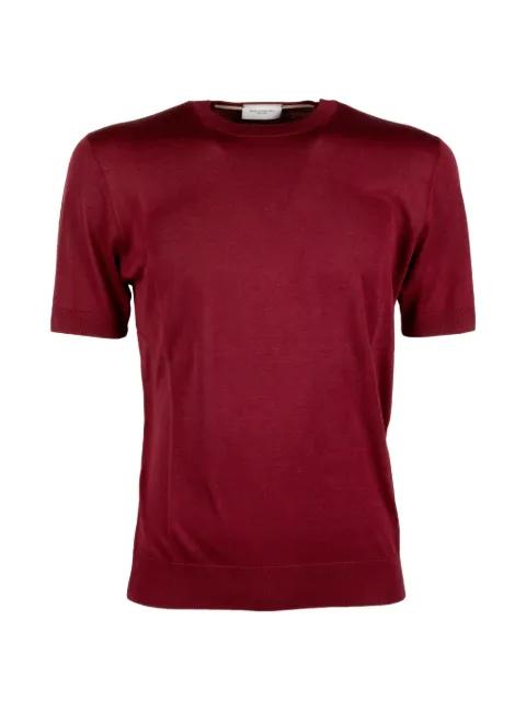 fine-knit short-sleeve T-shirt by PAOLO PECORA