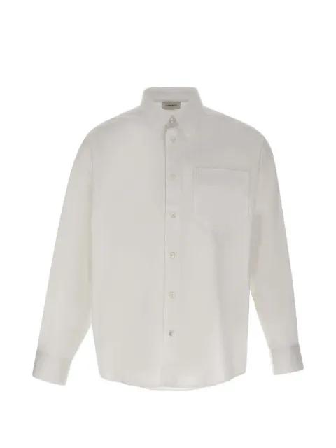 long-sleeve patch-pocket shirt by PAOLO PECORA