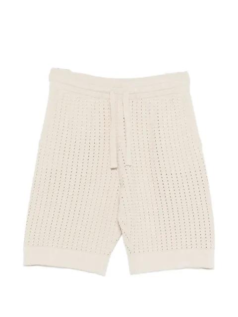 open-knit drawstring shorts by PAOLO PECORA