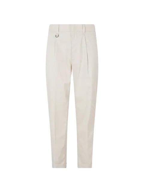 pleated-detail turn-up trousers by PAOLO PECORA