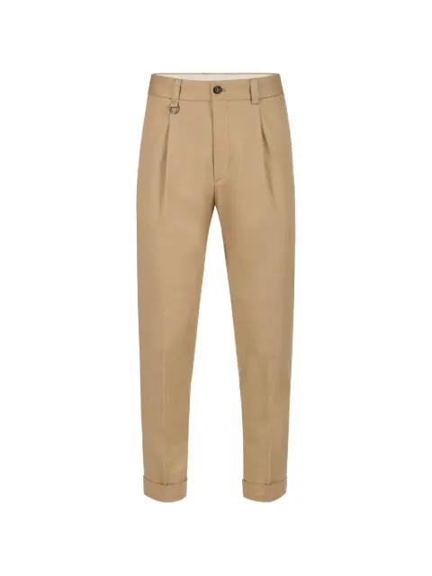 pleated turn-up trousers by PAOLO PECORA