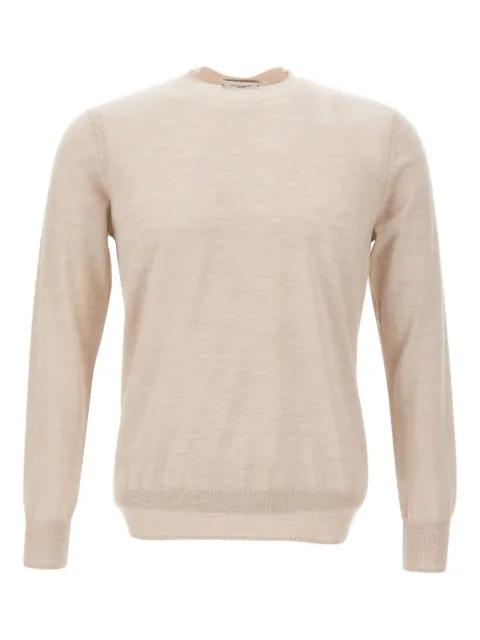 ribbed-cuff crew-neck sweater by PAOLO PECORA