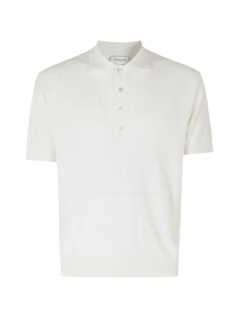short-sleeve silk polo shirt by PAOLO PECORA
