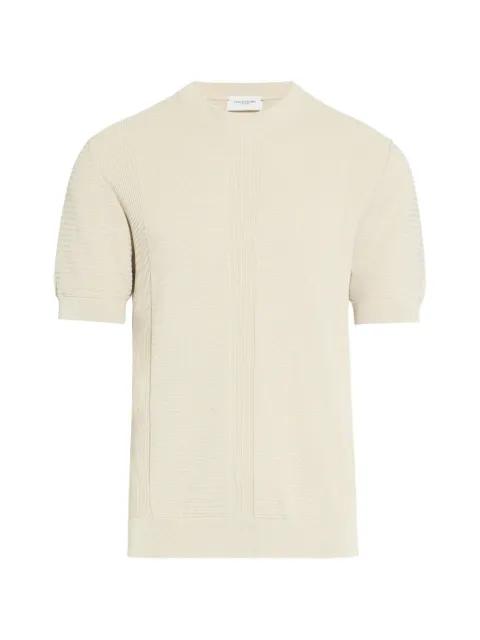 textured-knit short-sleeve T-shirt by PAOLO PECORA